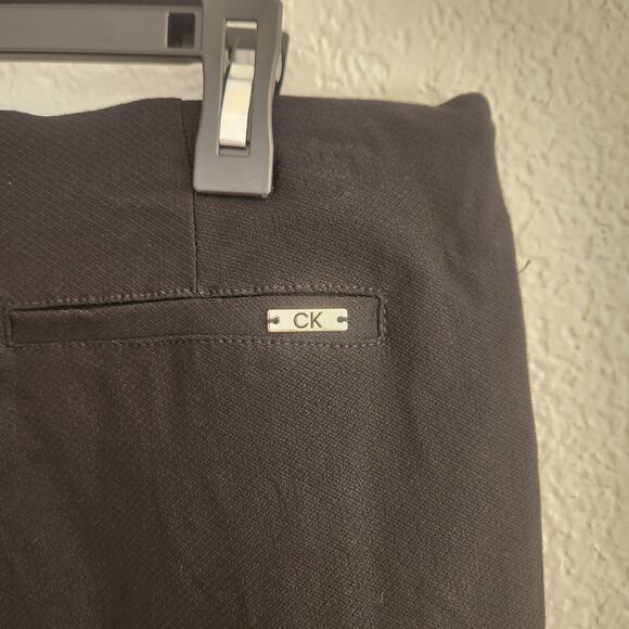 Calvin Klein Women's Size 12 Slim Fit Tapered Leg Stretch Dress Pants Black‎ NWT - Picture 4 of 5